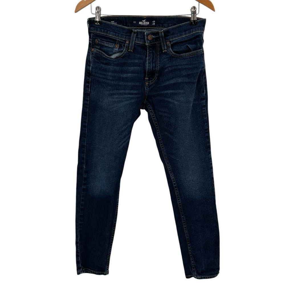 Hollister Men's dark Blue skinny Jeans size 28x30